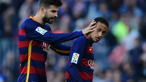 Piqué e Neymar quando atuavam juntos pelo Barcelona