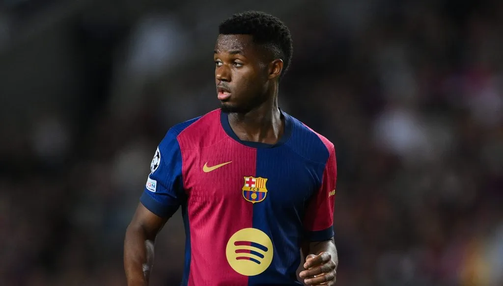 Presidente do Barcelona, Laporta quer que Ansu Fati siga no clube