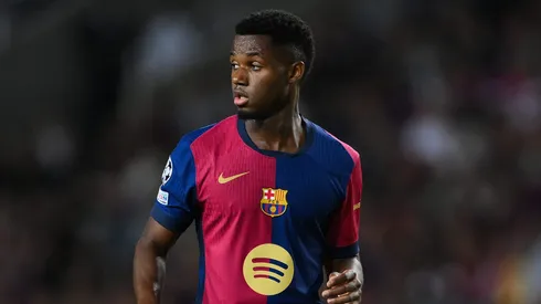 Presidente do Barcelona, Laporta quer que Ansu Fati siga no clube.