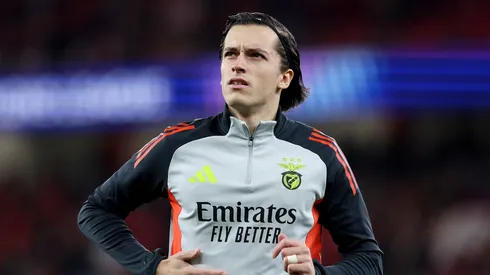 Álvaro Carreras antes de jogo do Benfica