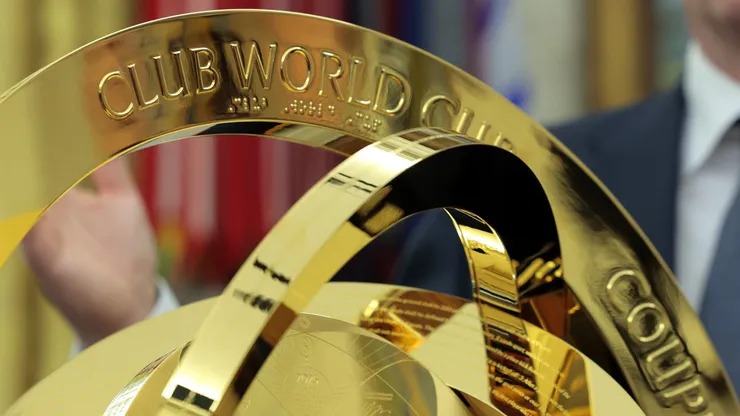 Troféu do Mundial de Clubes de 2025 (Photo by Anna Moneymaker/Getty Images)