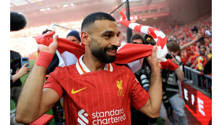 Salah é o grande craque do Liverpool na temporada (Photo by Carl Recine/Getty Images)