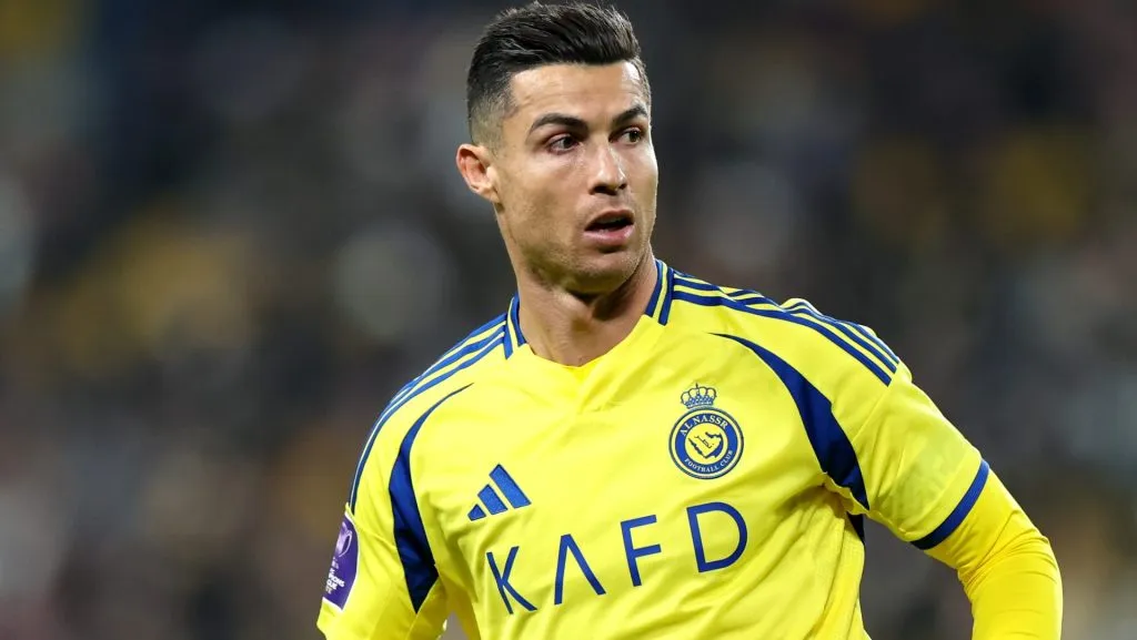 Cristiano Ronaldo, alvo do Palmeiras, em campo pelo Al-Nassr (Photo by Abdullah Ahmed/Getty Images)