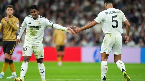 Endrick e Bellingham em campo pelo Real Madrid