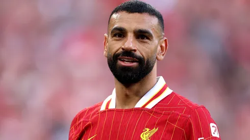 Mohamed Salah, jogador do Liverpool, comentou sobre o título do Tottenham contra o Manchester United (Photo by Carl Recine/Getty Images)