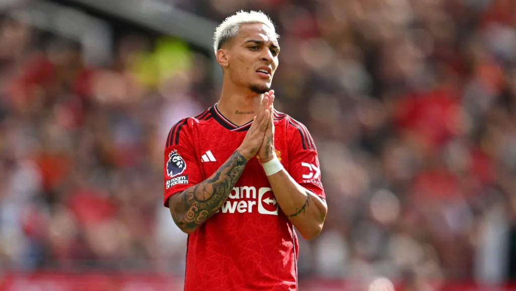 Antony nos tempos de Manchester United