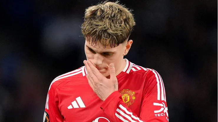 Garnacho, jogador do Manchester United (Photo by Juan Manuel Serrano Arce/Getty Images)