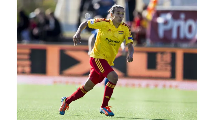 Uma carreira marcada por gols, títulos e transformação: como Marta ajudou a moldar o futebol feminino na Europa.(Foto de Michael Campanella/Getty Images)