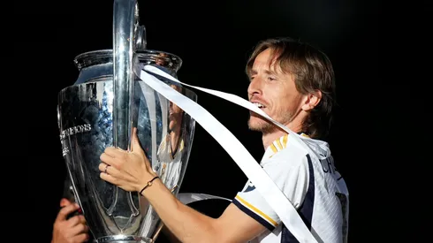 Modric com a taça da Champions League. Foto: Angel Martinez/Getty Images