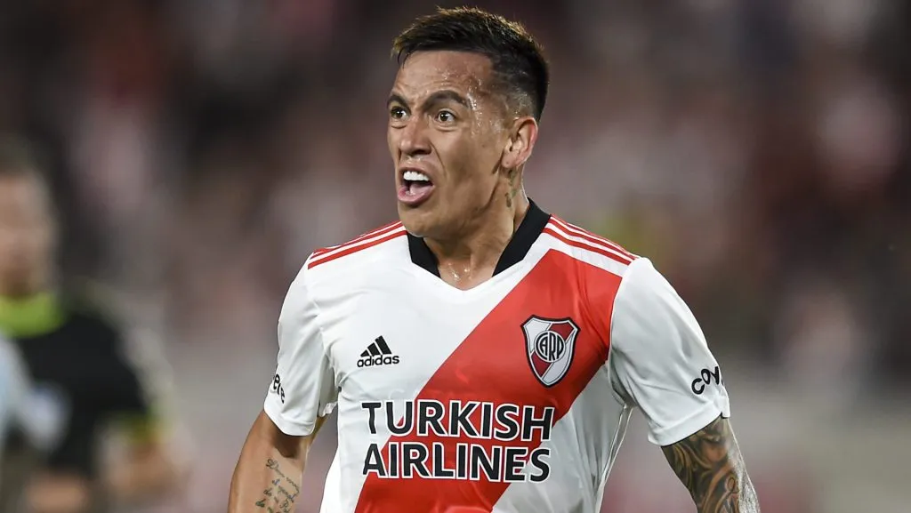 Barco, alvo do Flamengo, nos tempos de River Plate (Photo by Marcelo Endelli/Getty Images)