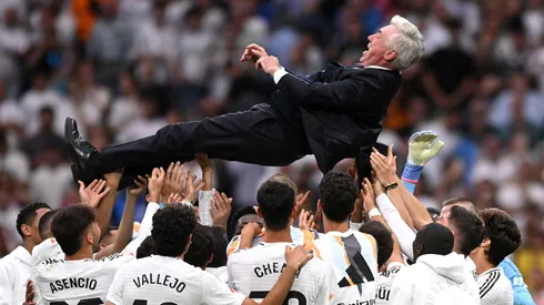 Carlo Ancelotti em despedida do Real Madrid