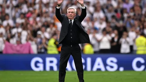 Ancelotti em sua despedida pelo Real Madrid