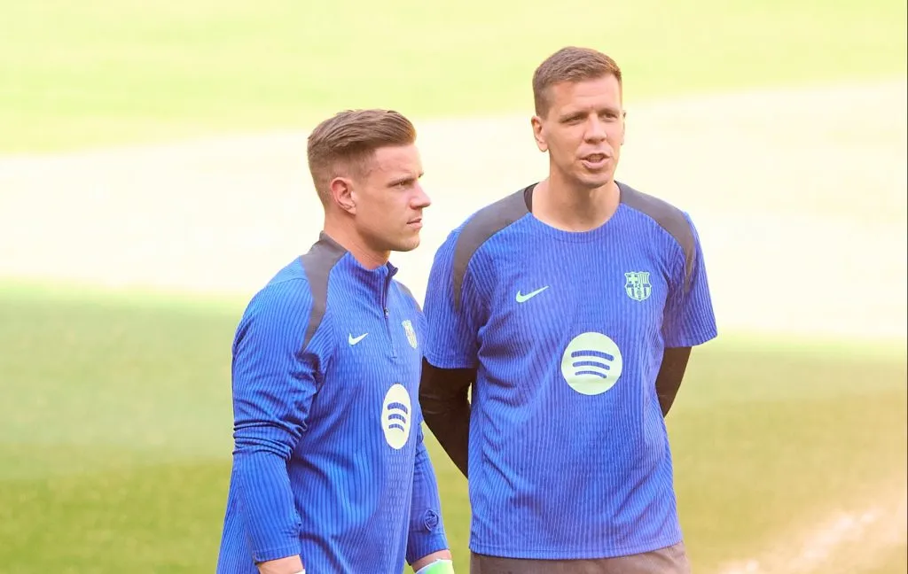 Szczesny em treino pelo Barcelona