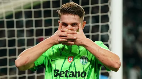 Viktor Gyökeres comemora pelo Sporting