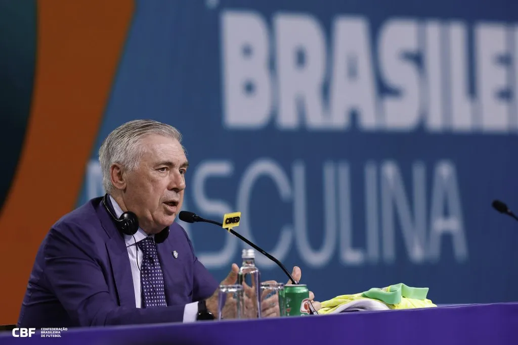 Ancelotti durante a convocação da Seleção Brasileira. Foto: Rafael Ribeiro/Flickr CBF