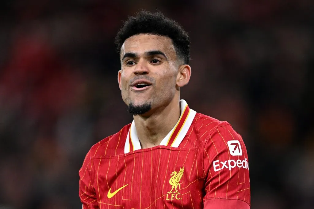 Luis Díaz em campo pelo Liverpool (Photo by Justin Setterfield/Getty Images)