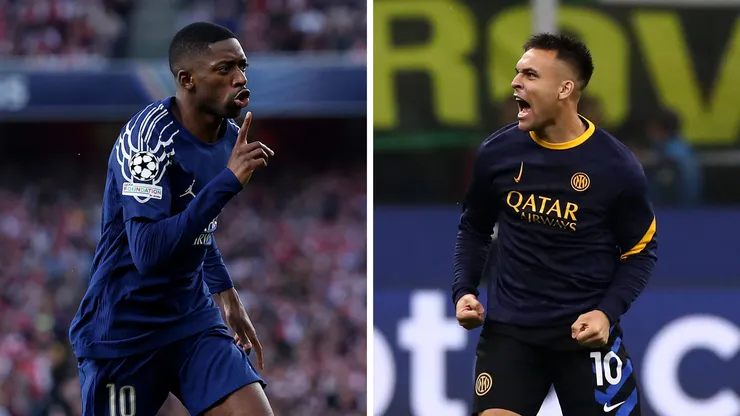 Foto Dembélé: Michael Steele/Getty Images e Foto Lautaro Martínez: Marco Luzzani/Getty Images