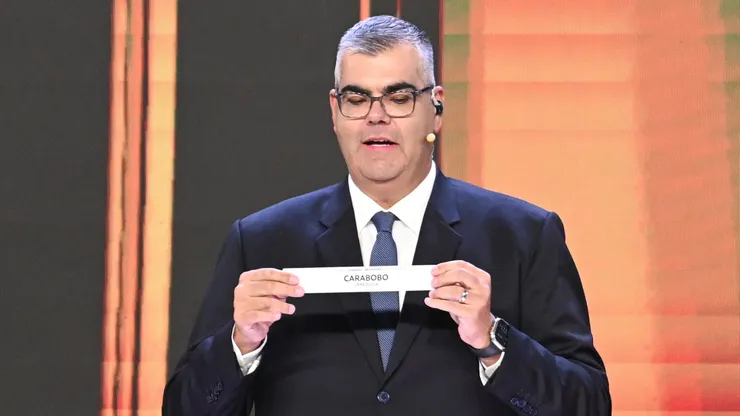 Fred Nantes, brasileiro, no sorteio da Conmebol em Luque