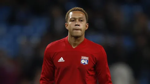 Memphis Depay quando era jogador do Lyon. Foto: Julian Finney/Getty Images