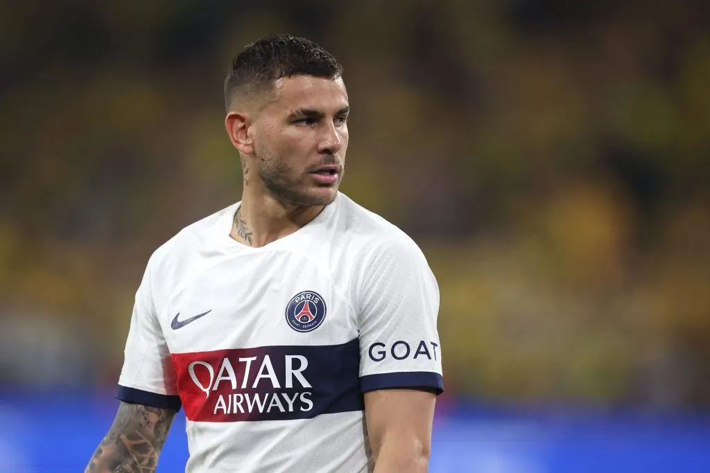 Lucas Hernández foi campeão com o Bayern (Photo by Alex Grimm/Getty Images)