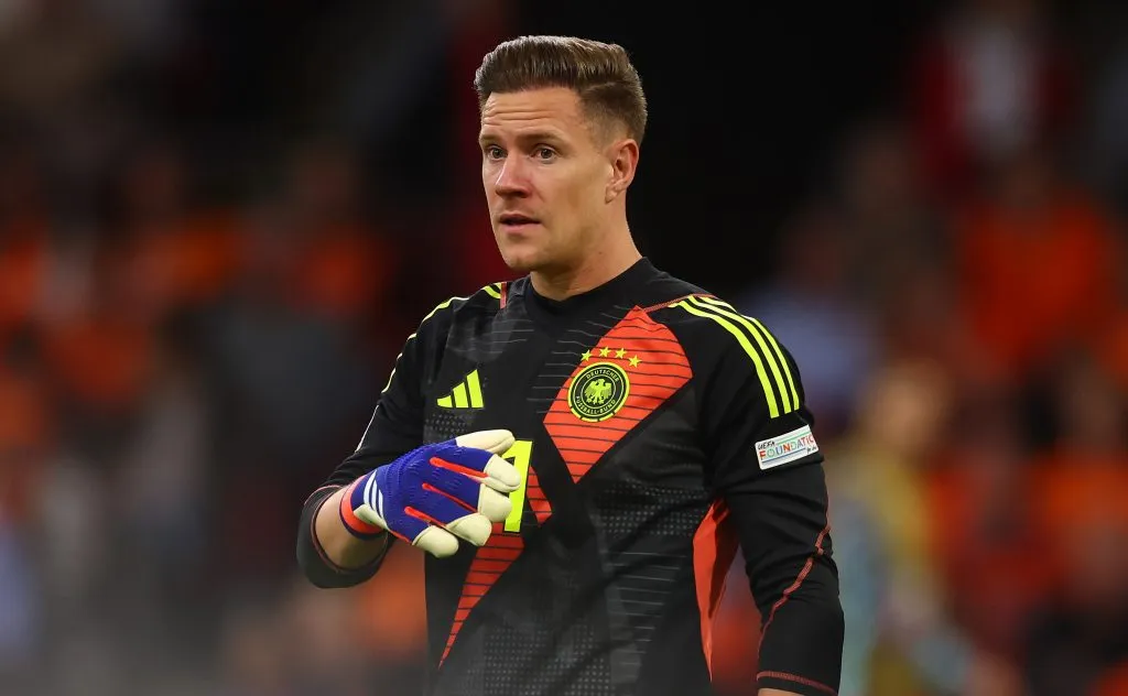 Ter Stegen em campo com a Alemanha (Photo by Lars Baron/Getty Images)