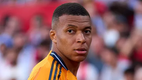 Mbappé, do Real Madrid, se manifesta pela primeira vez após o título do PSG na Champions League. (Photo by Angel Martinez/Getty Images)