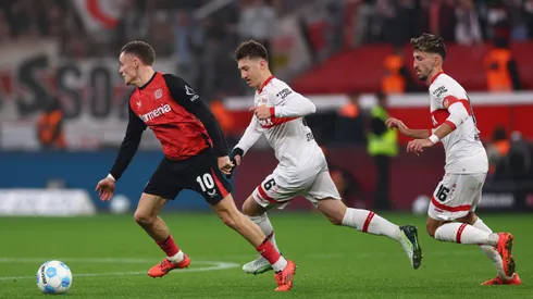 Angelo Stiller, de 24 anos, pode ser o novo reforço do Real Madrid. (Foto de Dean Mouhtaropoulos/Getty Images)