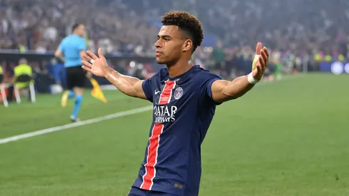 Désiré Doué , jogador do PSG. Foto: Justin Setterfield/Getty Images