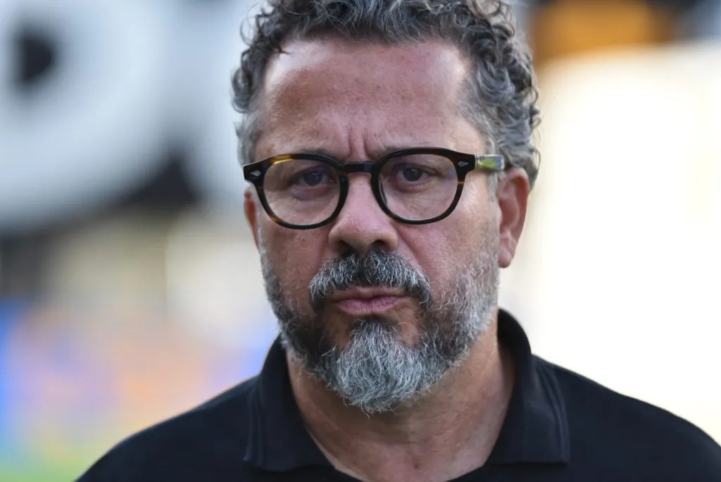 Cleber Xavier técnico do Santos durante partida contra o Botafogo no estádio Vila Belmiro pelo campeonato Brasileiro A 2025. Foto Jota ErreAGIF