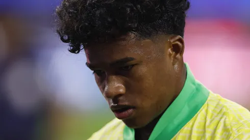 Xabi Alonso não confia totalmente em Endrick no Real Madrid. (Photo by Buda Mendes/Getty Images)