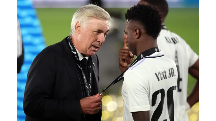 Ancelotti enaltece Vini Jr. ao falar sobre desempenho na Seleção