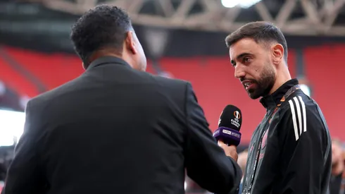 Bruno Fernandes concede entrevista antes da Nations League. Foto: Ryan Pierse/Getty Images