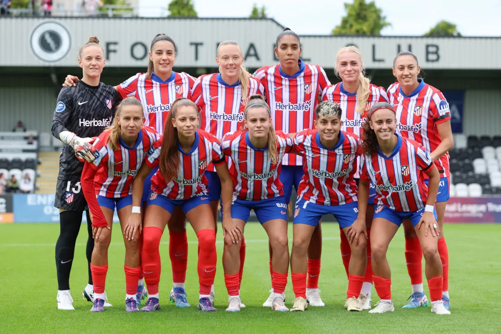 Elenco do Atlético de Madrid da temporada 2024/25 (Photo by Richard Pelham/Getty Images)