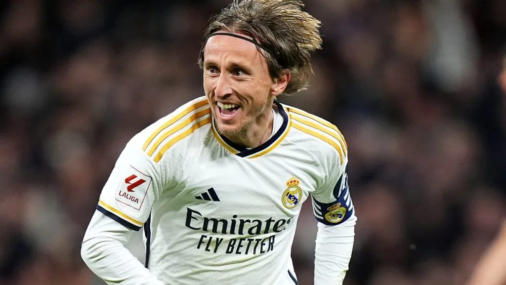 Luka Modric em jogo do Real Madrid. Foto: Angel Martinez/Getty Images