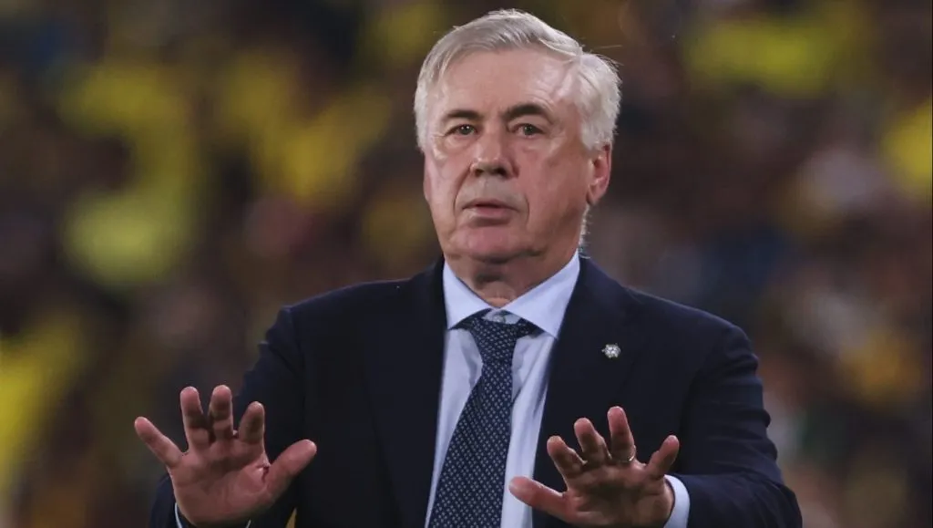 Carlo Ancelotti na sua estreia pela Seleção Brasileira. Foto: Franklin Jacome/Getty Images