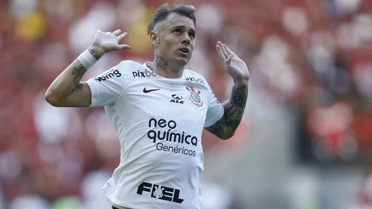 Róger Guedes com a camisa do Corinthians. Foto: Wagner Meier