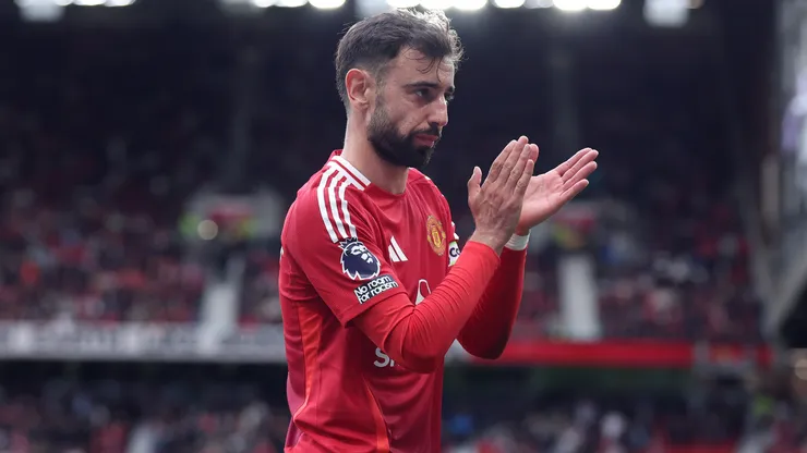 Bruno Fernandes em jogo do Manchester United