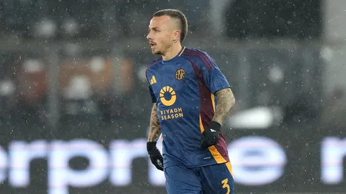Angeliño em jogo da Roma. Foto: Alex Bierens de Haan/Getty Images