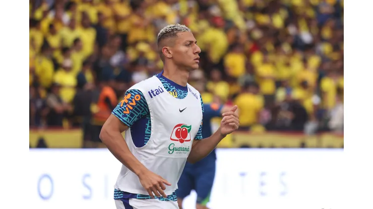 Richarlison em ação pelo Brasil. Getty Imagens
