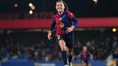 Cláduia Pina, atacante do Barcelona comenta sobre a sua temporada pelo clube espanhol (Photo by Alex Caparros/Getty Images)