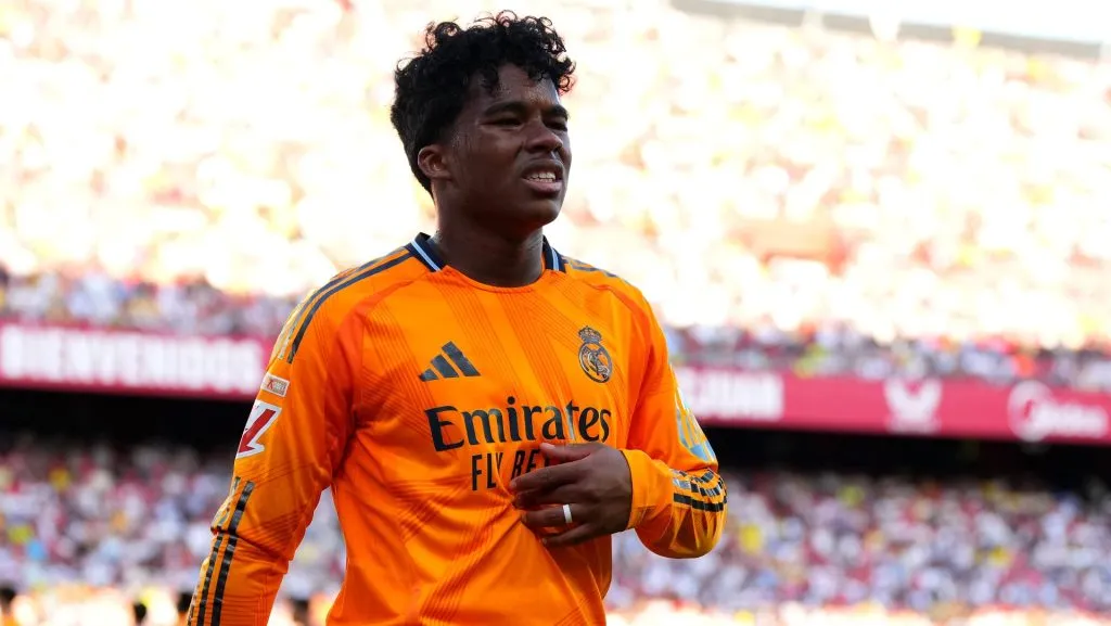 Endrick em partida do Real Madrid