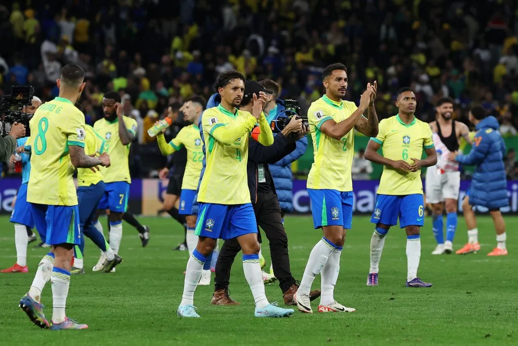 Marquinhos ao lado de Danilo (Photo by Wagner Meier/Getty Images)