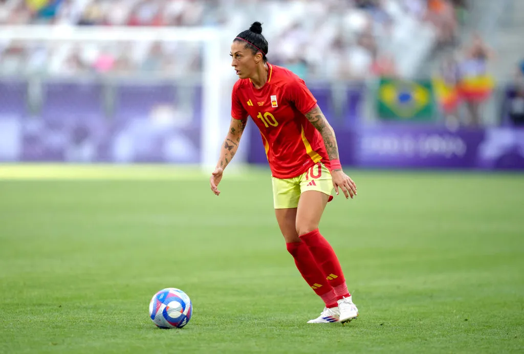Jenni Hermoso atuando pela Seleção da Espanha (Photo by Juan Manuel Serrano Arce/Getty Images)