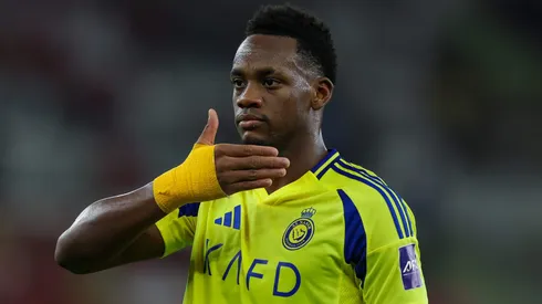 Jhon Duran, atacante do Al Nassr (Photo by Yasser Bakhsh/Getty Images)