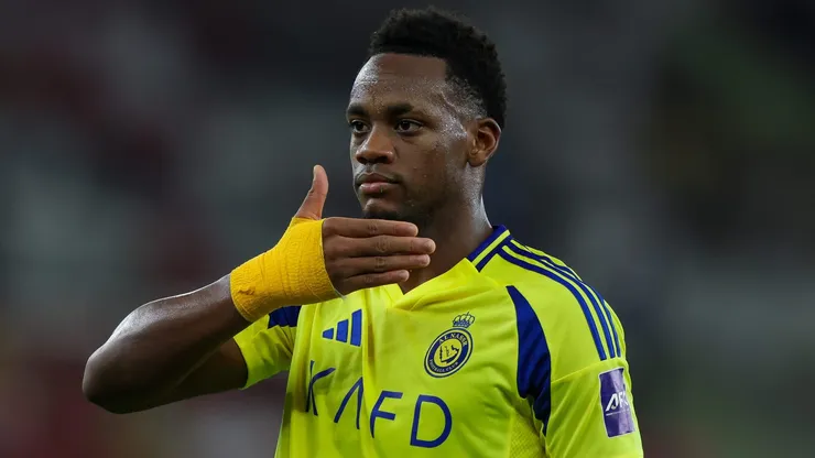 Jhon Duran, atacante do Al Nassr (Photo by Yasser Bakhsh/Getty Images)