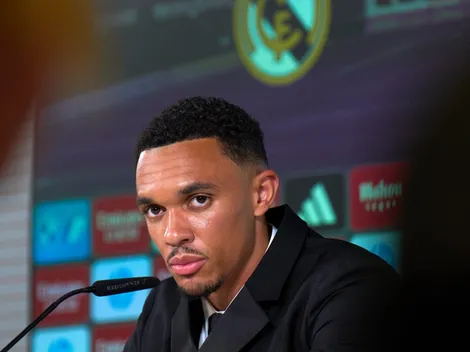 Trent mal chega e faz promessa para Mbappé e Vini Jr