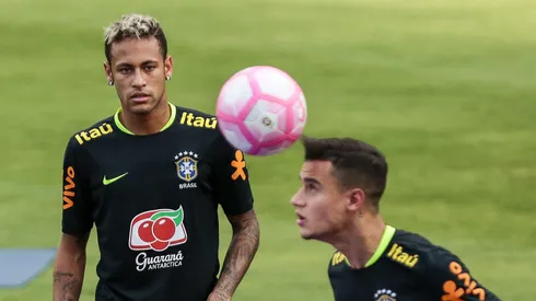Neymar e Coutinho juntos na Seleção Brasileira. Foto: Ale Cabral/AGIF