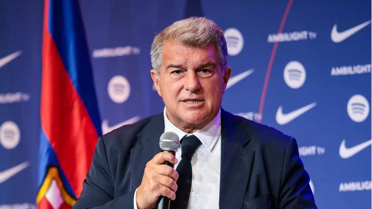 Joan Laporta, Presidente do Barcelona. (Photo by Eric Alonso/Getty Images)