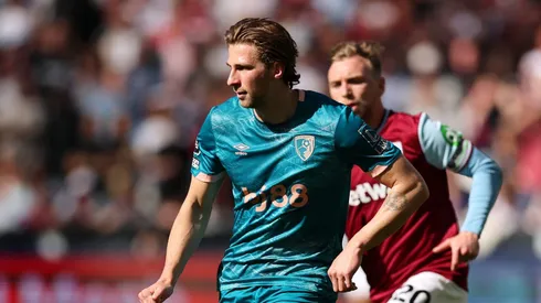 O Paris Saint-Germain está em estágio avançado nas negociações com o Bournemouth para contratar o zagueiro Illya Zabarnyi. (Foto de Julian Finney/Getty Images)