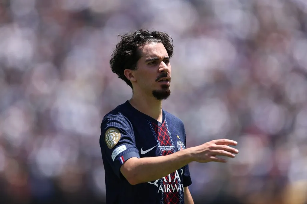 Vitinha, em ação pelo PSG. (Photo by Stu Forster/Getty Images)